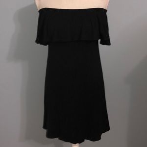 Missguided black off shoulder mini dress